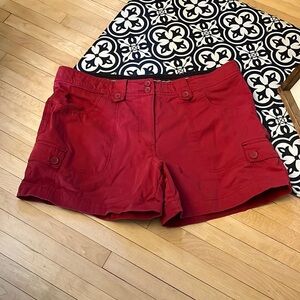Ladies Shorts, Size 16, Red, Great condition